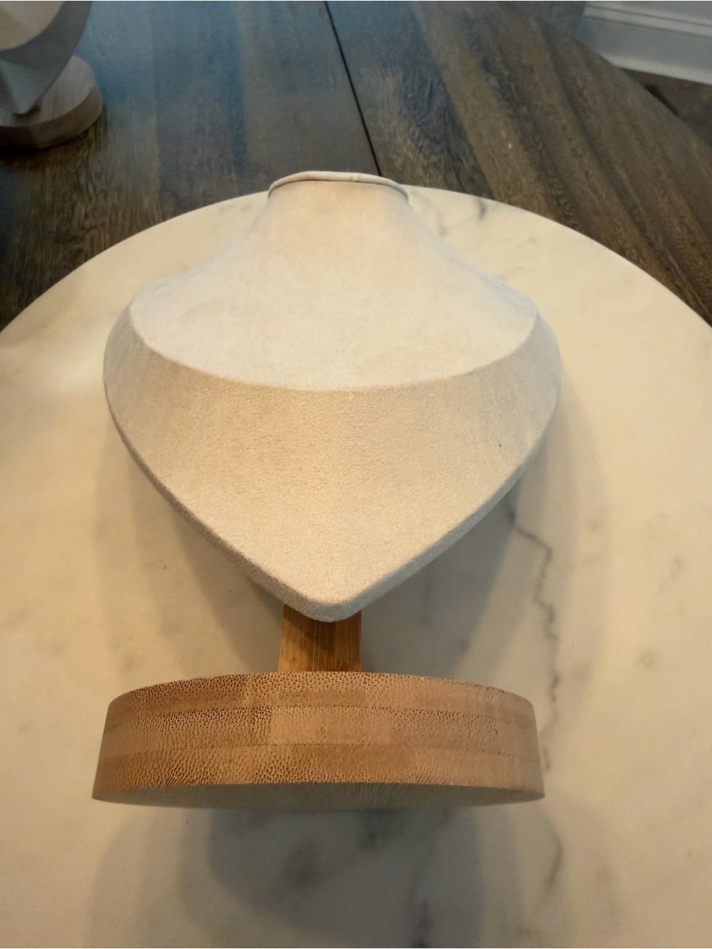 Neutral Jewelry Display Busts & Stands - Marble, Beige, and Gold - Picture 14 of 17